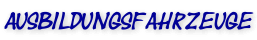 Ausbildungsfahrzeuge